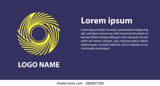 Logo applied on the promotion banner in the textile field