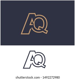 Logo AQ,Q, QA,A design template. Logo modern for your business