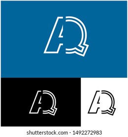Logo AQ,Q, QA,A design template. Logo modern for your business