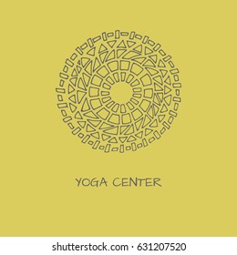 Logo in arabic style  for yoga studio, holistic center and alternative medicine 