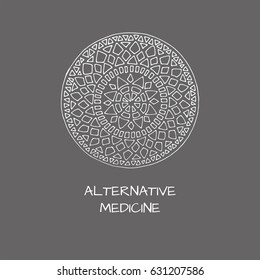 Logo in arabic style  for yoga studio, holistic center and alternative medicine 