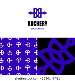 Logo Archery Arrow Bow Sport Symbol Template