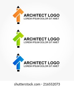 Logo for the architect or designer of apartments, flats and interiors