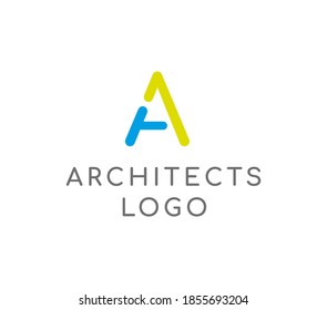 Logo for architects.  Colorful A1