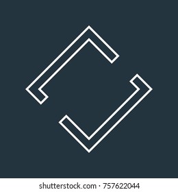 logo architecture square rhomb