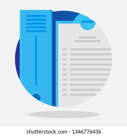 Logo Archive. Archive symbol. Flat design. Stock - Vector illustration - Vector