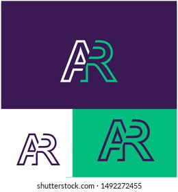 Logo AR,R, RA,A design template. Logo modern for your business