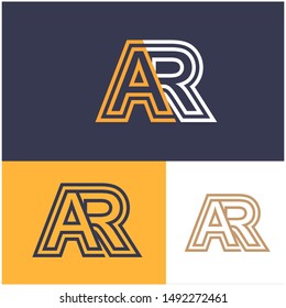 Logo AR,R, RA,A design template. Logo modern for your business
