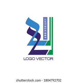 disposición del logotipo del número 22 que es creativo, sencillo, autorizado y fácil de entender
