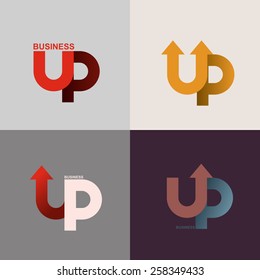 Logo Of The Up Arrow. Business Application Icon. Vector Illustration