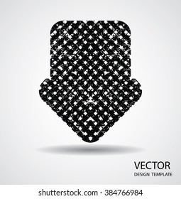 Logo Arrow Icon . striped arrow for your Design . Vector.