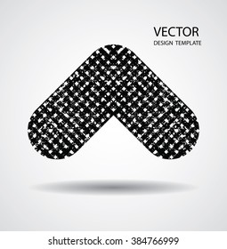 Logo Arrow Icon . striped arrow for your Design . Vector.