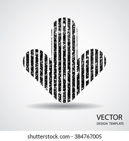 Logo Arrow Icon . striped arrow for your Design . Vector.