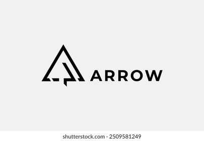 Seta de logotipo e letra A, Modelo design criativo fintech, tecnologia, seta, crescimento e aumentar ícone de símbolos. Arquivo editável
