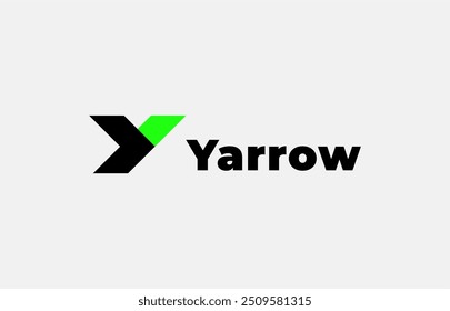 Logo Arrow and Letter Y, Template creative design fintech, technology, arrow, growth and increase symbols icon. Editable file