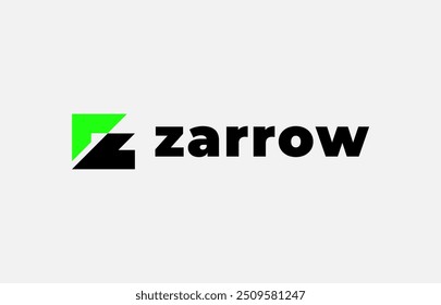 Seta de logotipo e letra Z, Modelo design criativo fintech, tecnologia, seta, crescimento e aumentar ícone de símbolos. Arquivo editável