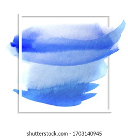 Abstrakte Logo-Kunst, mit Pinsel gestrichene Aquarell-Hintergrund einzelne Vektorillustration-Illustration. Akrylub-Hintergrund.