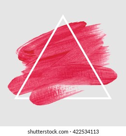 Logo art brush paint background vector. Original grunge brush art paint abstract texture background design acrylic stroke vector illustration. Perfect watercolor design for headline, logo and banner.
