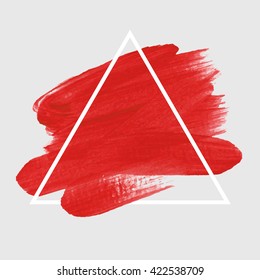 Logo art brush paint background vector. Original grunge brush art paint abstract texture background design acrylic stroke vector illustration. Perfect watercolor design for headline, logo and banner.