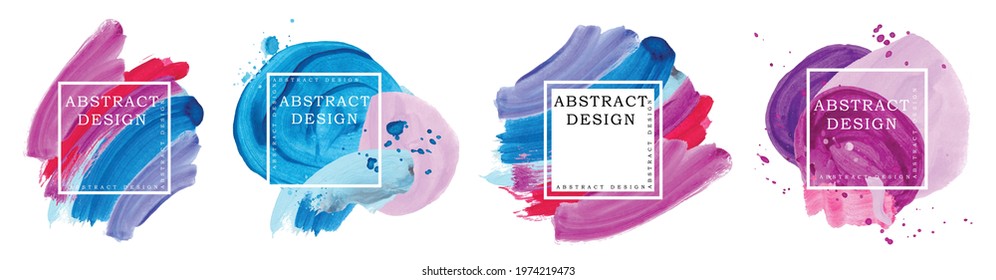 Logo art brush paint vector.