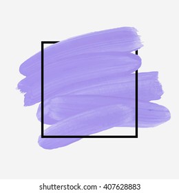 Logo art brush paint vector. Original grunge brush art paint abstract texture background design acrylic stroke poster vector illustration. Perfect watercolor design for headline, logo and banner.