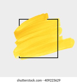 Logo art brush paint vector. Original grunge brush art paint abstract texture background design acrylic stroke poster vector illustration. Perfect watercolor design for headline, logo and banner.