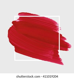 Logo art brush paint vector. Original grunge brush art paint abstract texture background design acrylic stroke poster vector illustration. Perfect watercolor design for headline, logo and banner.