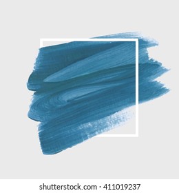 Logo art brush paint vector. Original grunge brush art paint abstract texture background design acrylic stroke poster vector illustration. Perfect watercolor design for headline, logo and banner.