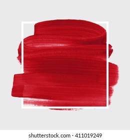 Logo art brush paint vector. Original grunge brush art paint abstract texture background design acrylic stroke poster vector illustration. Perfect watercolor design for headline, logo and banner.