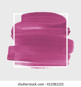 Logo art brush paint vector. Original grunge brush art paint abstract texture background design acrylic stroke poster vector illustration. Perfect watercolor design for headline, logo and banner.
