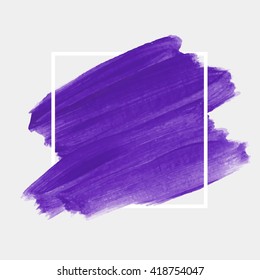 Logo art brush paint vector. Original grunge brush art paint abstract texture background design acrylic stroke poster vector illustration. Perfect watercolor design for headline, logo and banner.
