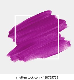 Logo art brush paint vector. Original grunge brush art paint abstract texture background design acrylic stroke poster vector illustration. Perfect watercolor design for headline, logo and banner.