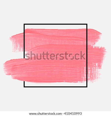 Logo art brush paint vector. Original grunge brush art paint abstract texture background design acrylic stroke poster vector illustration. Perfect watercolor design for headline, logo and banner.