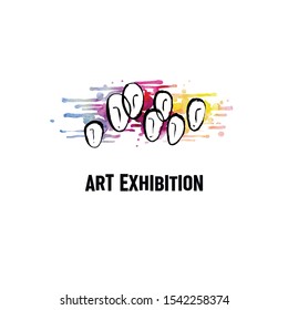 Logo for an art exhibition. Modern Art.