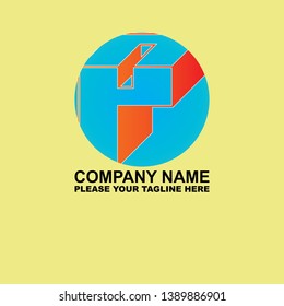 logo art graphic abstract initial p 34