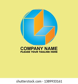 logo art graphic abstract initial l 30