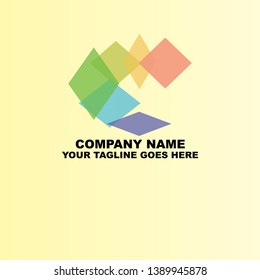 logo art graphic abstract initial 7