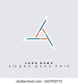Logo art illustration triangle design 