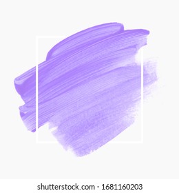 Logo art lavender design paint stroke abstract shape background - Vector. 