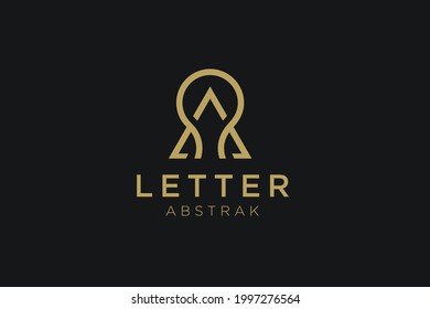 Logo Art simple Abstract letter business