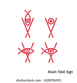 Logo for an Asian restaurant, Asian food