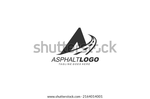 A logo asphalt for identity.
construction template vector illustration for your
brand.