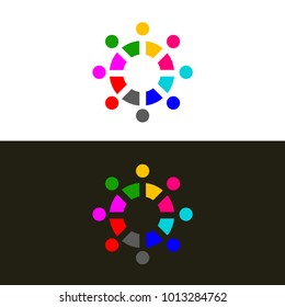 Logo of association. Icon community, networking, alliance. Vector illustration