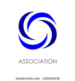 Logo Association, Swirl Icon Vector Template