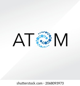 logo atom icon abstract science