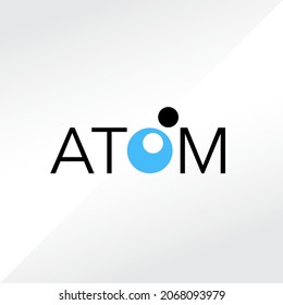 logo atom icon abstract science