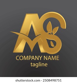 logo, attractive gold colored, elegant,