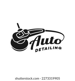 logo auto detailing wash template illustration