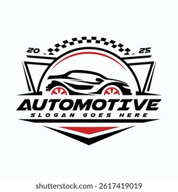 A logo of automotive vector sign