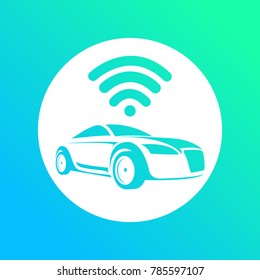 Logo autonomous car Vector Illustration